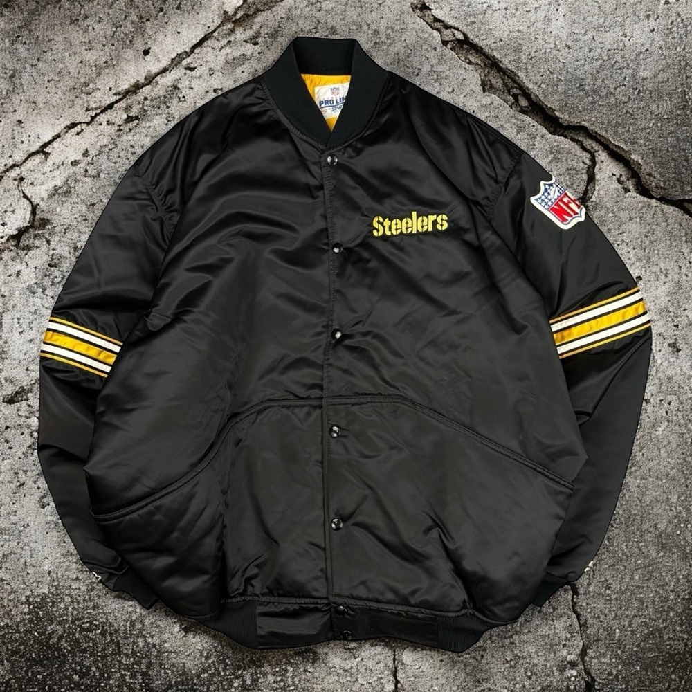 Pittsburgh Steelers NFL Vintage Satin Varsity Jacket